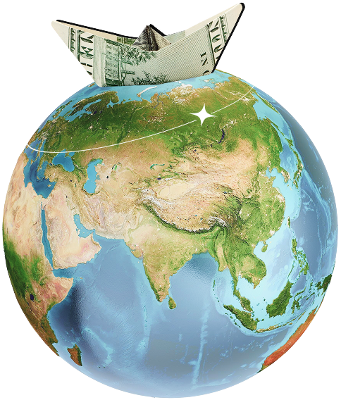 Pay anywhere globe image